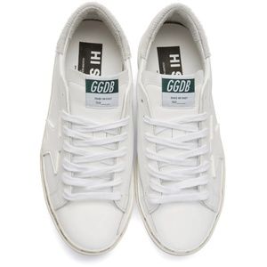 White Pony Hair Hi Star Golden Goose Mens …